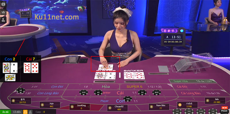 luật rút lá thứ 3 baccarat